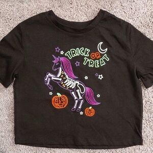 Black Halloween Unicorn T-Shirt